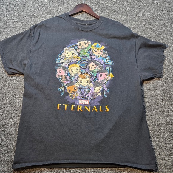 Funko Other - Funko Marvel Eternals Graphic Tee Mens XL Black Short Sleeve Cotton Movie‎ Promo